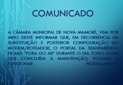 COMUNICADO I