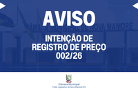 AVISO DE INTENÇÃO DE REGISTRO DE PREÇOS 002/26
